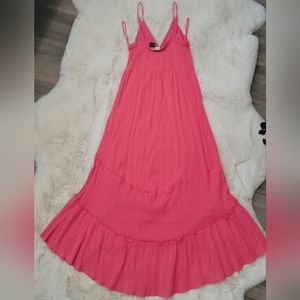 Chesley 100% cotton summer dress size US M pink coral